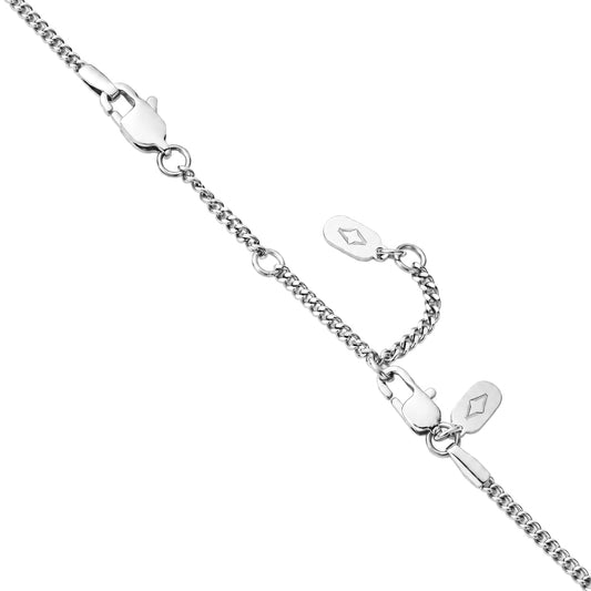 RHODIUM SILVER 7.5CM CHAIN EXTENDER