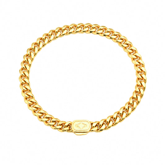 18K GOLD 6MM CUBAN BRACELET