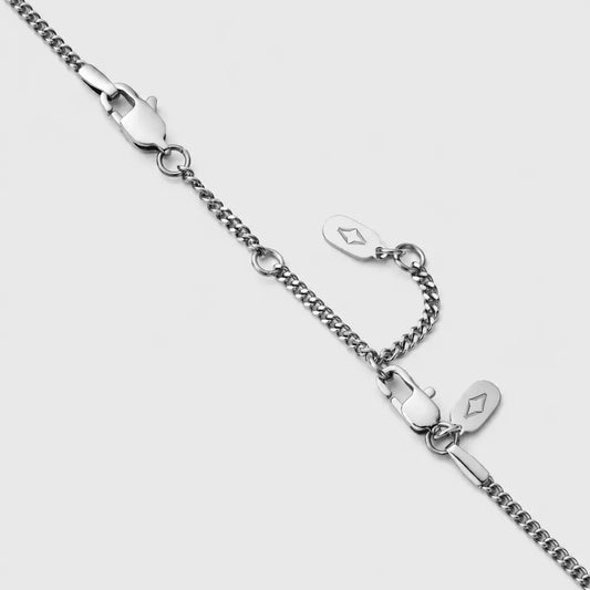RHODIUM SILVER 7.5CM CHAIN EXTENDER