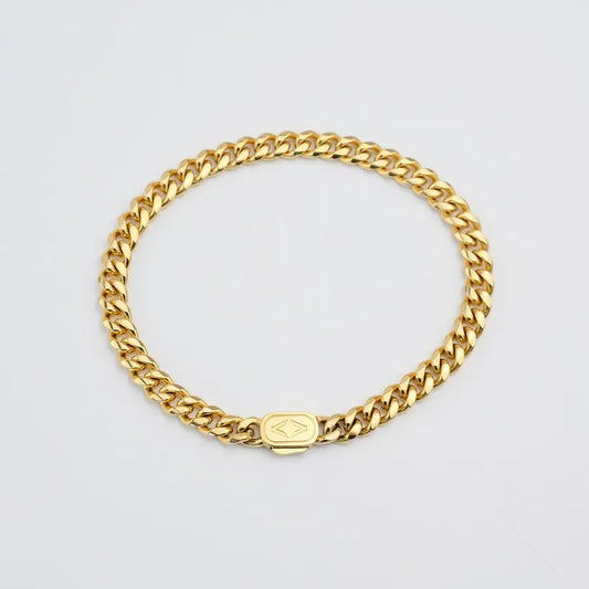 18K GOLD 6MM CUBAN BRACELET